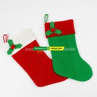 10pcs/lot Christmas tree ornaments 50CM long high-grade wool weaving Christmas socks