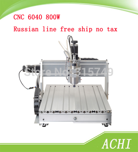 Free Shipping To Russia CNC 6040Z-65J 220V 800W Engraving machine CNC 6040 Engraver Drilling Milling Cutting Machine(China (Mainland))