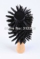 Hair brush professional! High Quality,6Pcs/Lot Wooden boar bristle Round Hair brush ,L10",Dia 3.15"  +Free shipping