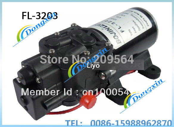 Dc bomba de 12v mini-dc bomba de água( fl- 3203 5.0l/min 100 psi 7.0 barra de cor preta longa vida) opção 1