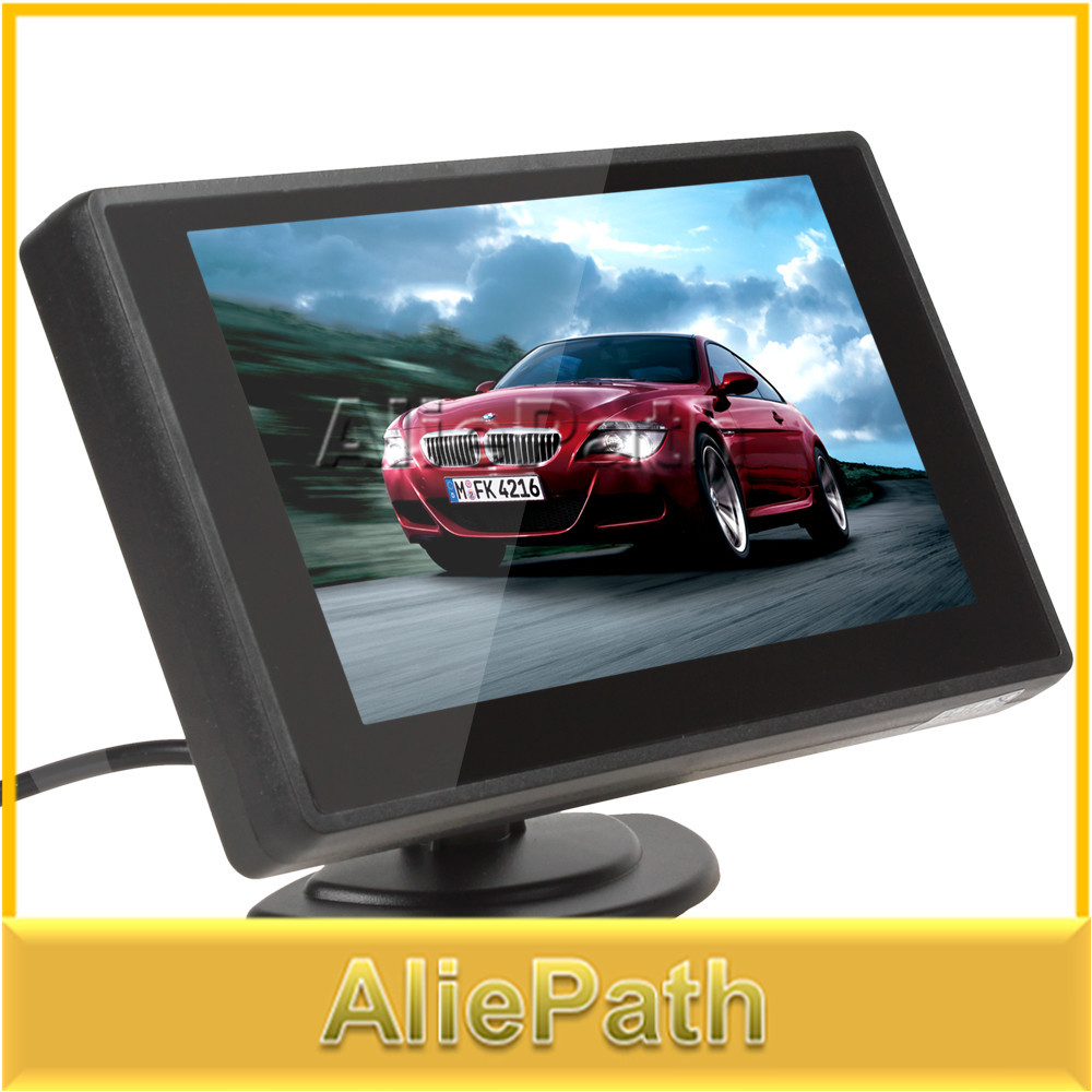Купить 4,3-дюймовый tft lcd монитор парковка заднего монитор монитор ...