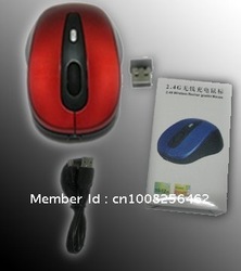Free shipping /Quality Approved /2.4G Rechargeable Wireless Mouse/Blue&Gray&Red&Black available(China (Mainland))