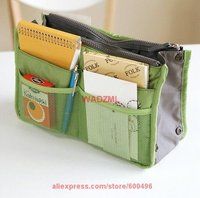 bag in bag 6 Colors bag in bag High Quality Mp3 Phone Cosmetic Storage Organizer 100% Nylon Handbag,Free shipping