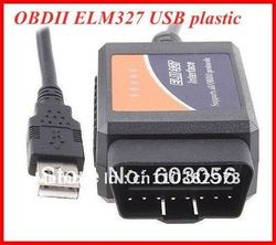 Elm 327 Car Scan Tool 1.5V ELM327 OBDII BUS Diagnostic Interface Scanner obd 2 ELM327 USB plastic(China (Mainland))