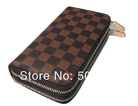 Free shippping    The bigger size of Double zipper purse  1pcs