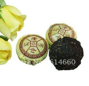 30 pcs bag Ginseng flower Pu er tea Mini Yunnan Puer tea Chinese tea Free Shipping