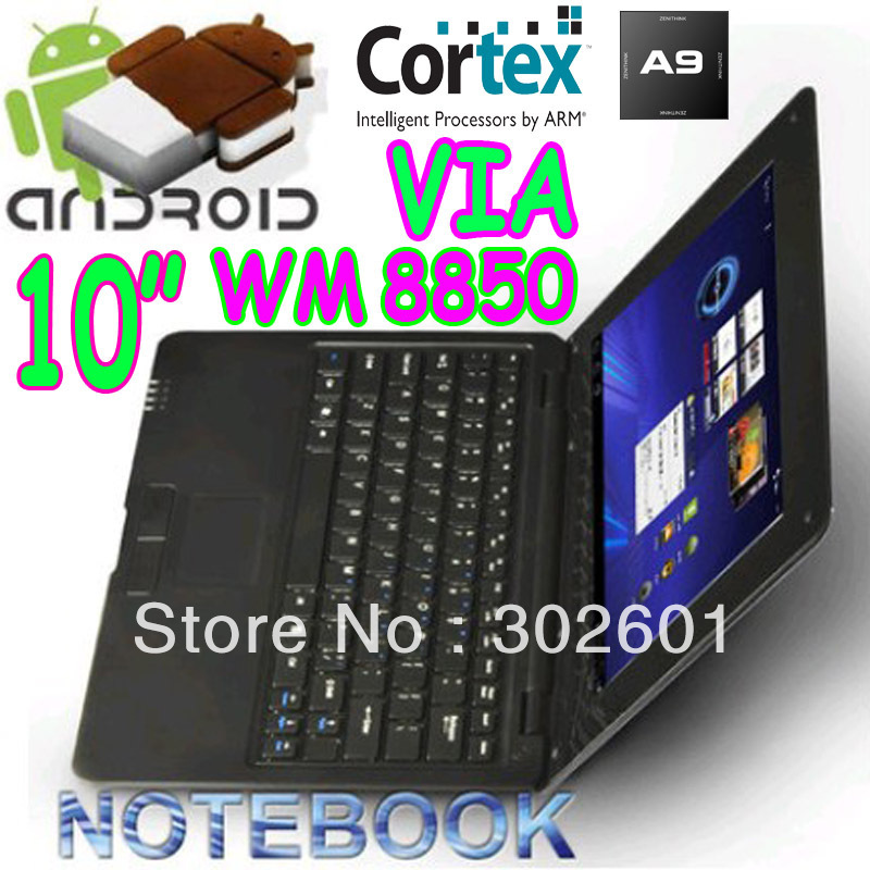 3 pieces 10 1 VIA 8850 Netbook CORTEX A9 1 2GHz Android 4 0 WIFI HDMI