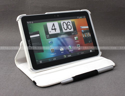 Free Shipping!!!!360 degree smart cover htc flyer tablet case pu leather for htc flyer P510e pu leather case+screen protector(China (Mainland))