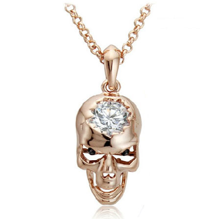 -Hot-Selling-Fashion-Golden-Skull-Pendant-Necklace-Sapphire-Jewelry ...