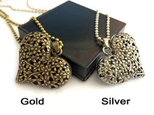 Min.order is $10 (mix order) N246 Fasion Korea Beauty Sexy carving heart necklace wholesale free shipping