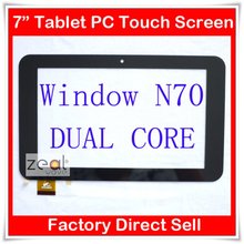 7″ 7Inch Capacitive Touch Screen Digitizer Glass Replacement for Window Tablet PC N70 Dual Core  Free Shipping