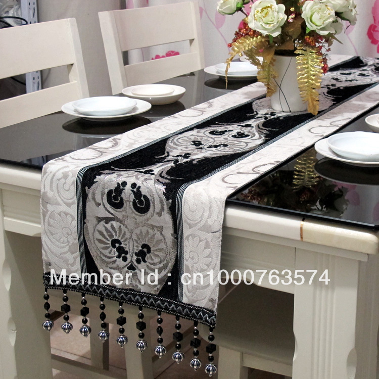 runner jacquard table.jpg table flag coffee bed  runner table pendants on silver coffee table