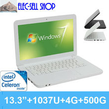 New OEM laptop L600 13.3″ 4GB 500GB Dual core 1.8GHZ Intel Celeron1037U computer with DVD burner notebook PC 3D game