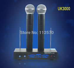 Hot Sale UK3000 VHF Handheld Headset Mic Professional Wireless Microphone Teaching KTV DJ Karaoke Meeting(China (Mainland))
