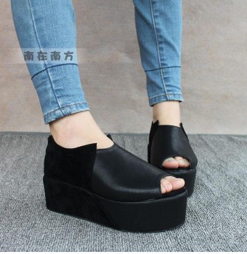 2013 new splicing retro fish head thick crust waterproof shoes Women's high heel shoes FREE SHIPPING S131(China (Mainland))