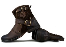 2014 high quality Fashion rivet limited martin boots tooling boots casual men s boots genuine leather