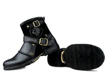 2014 high quality Fashion rivet limited martin boots tooling boots casual men s boots genuine leather