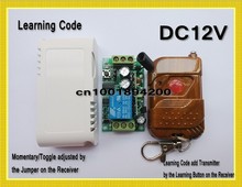 DC12V Door Access Remote Control Switch System Momentary Press -ON Release-OFF Learning Transmitter Momentary Toggle Adjusted