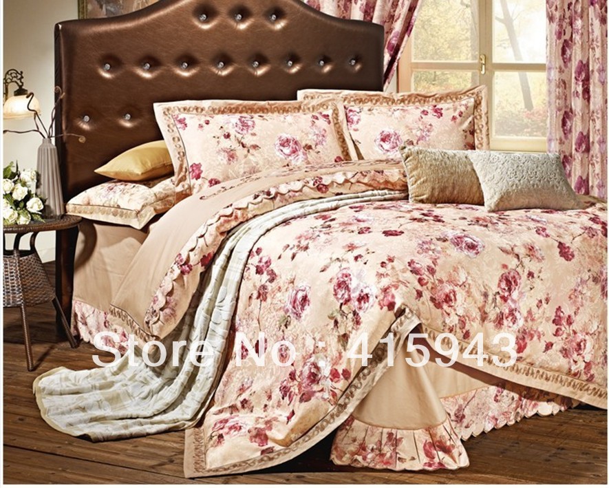 100-Luxury-Wedding-Bedding-Set-Sale-bedspreads-Luxury-silk-bedding-set ...