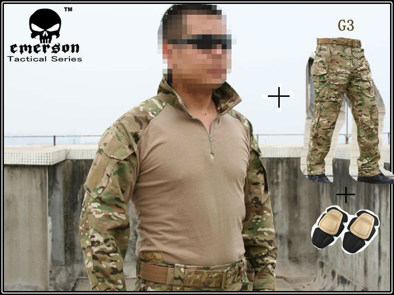 bdu G3 Combat uniform shirt & Pants & knee pads Military Army uniform ... bdu G3 Combat uniform shirt & Pants & knee pads Military Army uniform ...