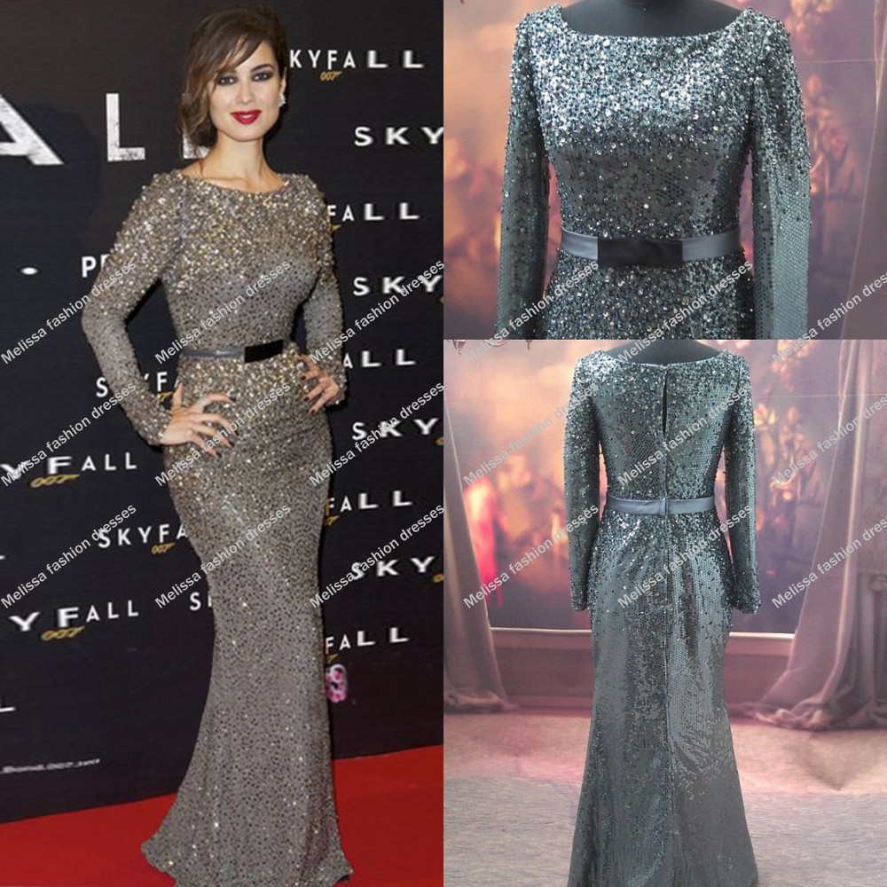 Marlohe-Red-Carpet-Elie-Saab-Sequined-Sash-Crystals-Celebrity-Dresses ...