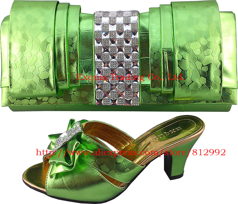 Free Shipping 2012 NEW ARRIVAL LADy Italion shoes and bags for wowen 306 5 green