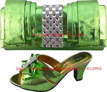 Free Shipping 2012 NEW ARRIVAL !!!Italion shoes and bags for wowen 306-5 green