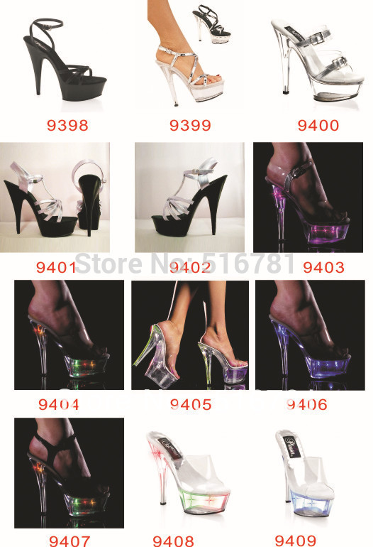 Full Clear Platforms Women s Slippers 17cm Super High Heel Shoes Pole Dancing Shoes Sandals Wedding
