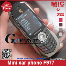 Unlocked Russian keyboard 2013 low price cool Luxury Gift F977 cell phone small Sport Car model bar mini mobile phone P62