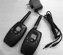 long range vox dual channel monitor radio walkie talkie pair up to 8km with 121 private code + Y charger (black)