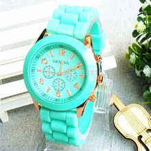 Free Shipping Hot 2014 best selling fashion watch casual Wristwatches Ladies sports brand silicone jelly quartz watch for women