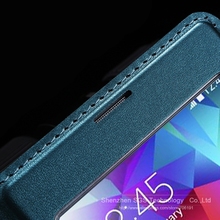 Ultra Thin Smart Sleep Awake Case For Samsung Galaxy S5 SV i9600 Window View Leather Flip