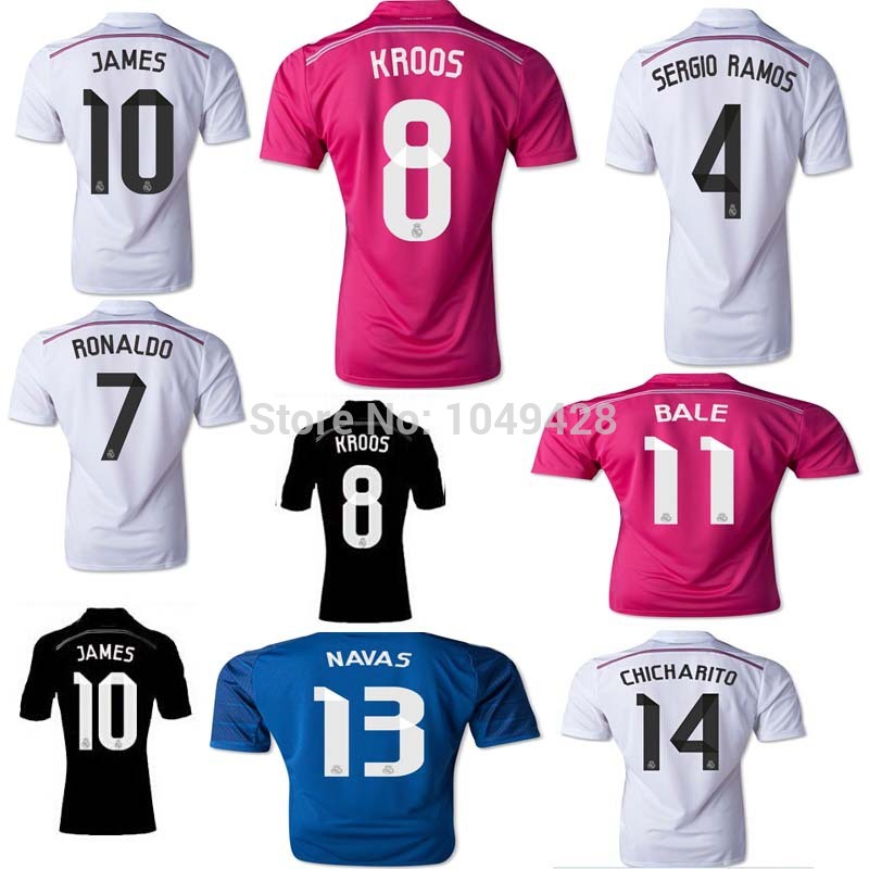 Download this Real Madrid Jersey Thai Quality Negro Camisetas Futbol picture
