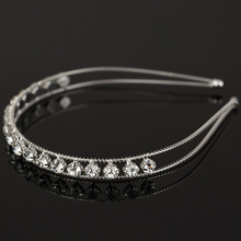 Fashion Rhinestone Crystal Headband Delicate Glitter Hair Band Headwear Elegant hair jewelry for women wedding Accessories