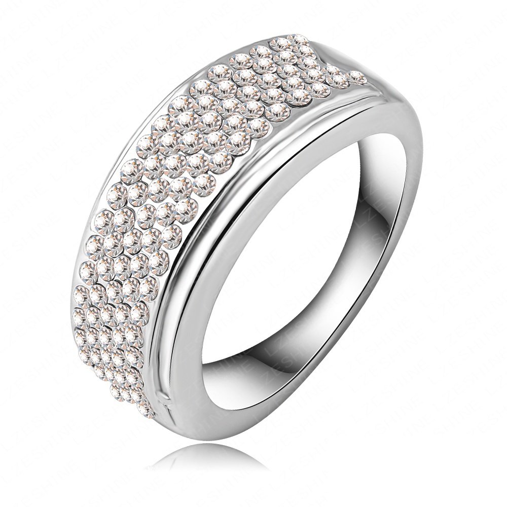 ... Wedding-Bands-Rings-With-Platinum-Plated-Crystals-Statement-Jewelry-Ri