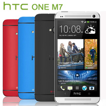 Hot Original HTC One M7 Android 4.4.2 sense 6.0 32GB Quad-core 1.7GHz 4.7”1920×1080 Super LCD 3 HD NFC, Refurbished phone