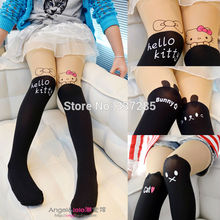 free shopping children Baby Kids Girls tights cute pantyhose hello kitty Knee lovely tattoo tights pantyhose