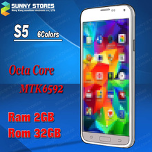 MTK6592 i9600 Phone Octa Core Ram 2GB Rom 32GB 1.7GHz Android 4.4.2 OS Waterproof S5 Phone 5.1innch 16MP   1920*1080 IPS