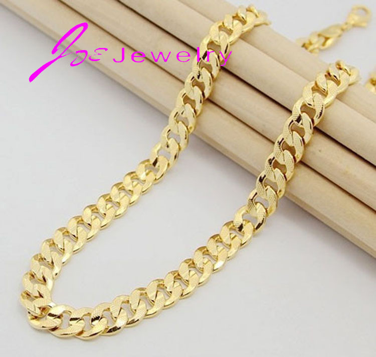 2015 New Fashion Gold Silver Plated men Gift Chain Chunky Necklaces Pendants For Women Men jewelry