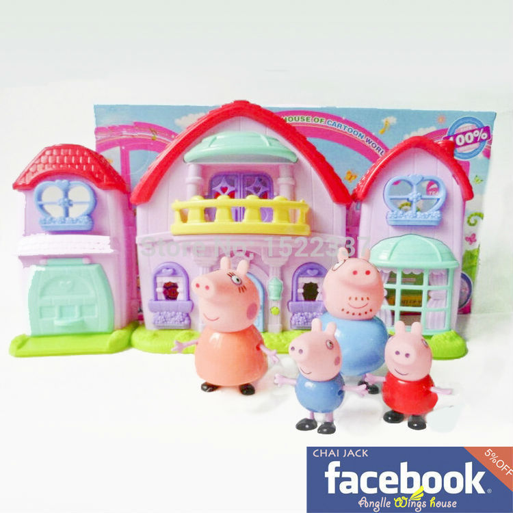 Купить Peppa Свинья семейный дом set + с led вспышкой & музыка + Радом ...