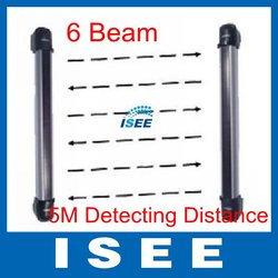 Hot!!! 2pcs 6-beam and 3pcs 4-beam Wireless Infrared Beam Detector 30M Detecting Distance EMS shipping method(China (Mainland))