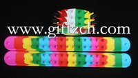 Wholesales, New arrival, 2000pcs Silicone Slap Brier Wristbands Bracelets