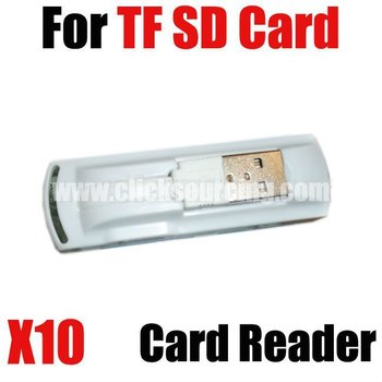 10pcs USB 2.0 SDHC SD/ Mini SD / Micro SD / TF / M2 / MS Card Reader Without package DROP SHIPPING  #447
