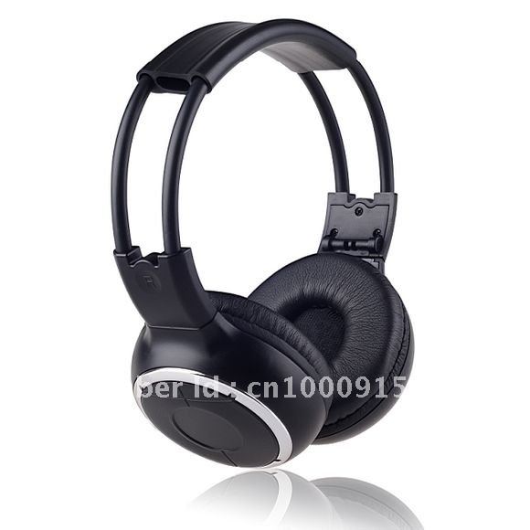 Freee shipping Infrared Stereo Wireless Headphones Headset IR in Car roof dvd or headrest dvd Player