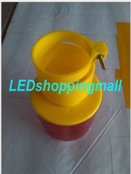 Fast and Free shipping,LED solar traffic warning light,signal beacon lamp 30 pcs/lot wholesale(China (Mainland))