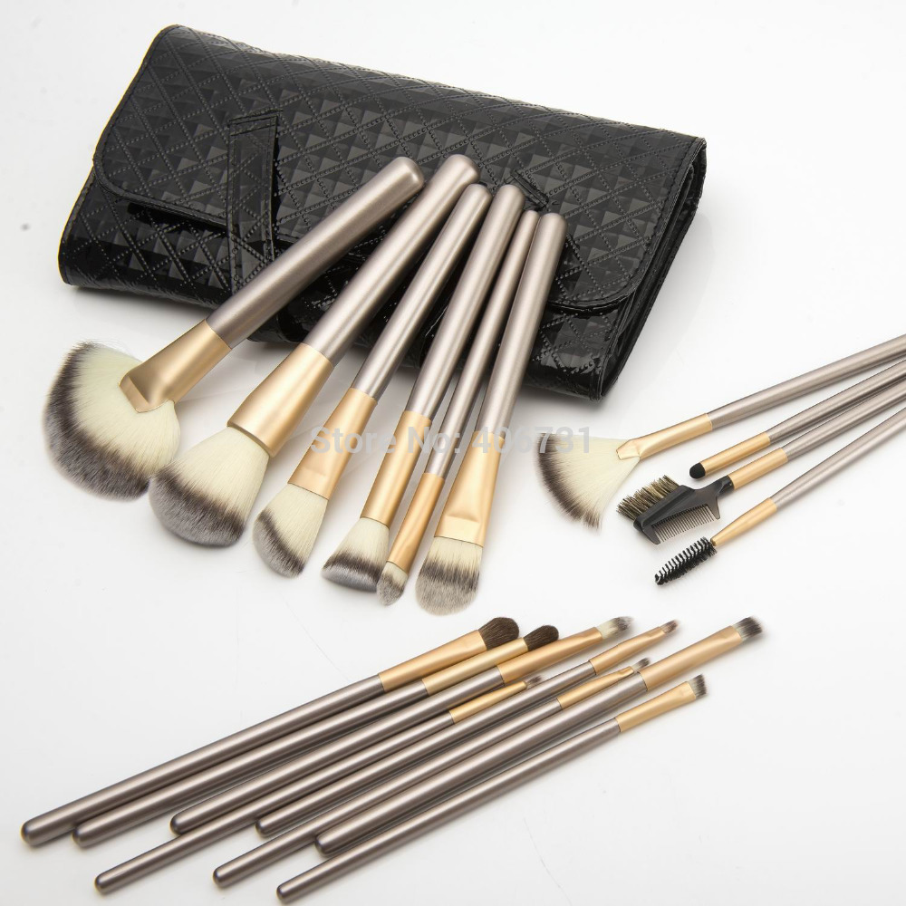 Wholesale Professional 18pcs Makeup Brushes Make Up Brush Tool Kits with High Quality nNylon Hair Free