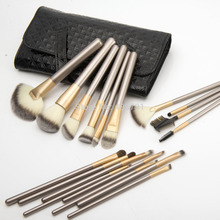Wholesale Professional 18 pcs/set Makeup Brush  make up tool kits with high quality nylon hair , Free Shipping
