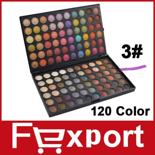 120 Color Eye Shadow 3 Makeup Eyehadow Palette Set