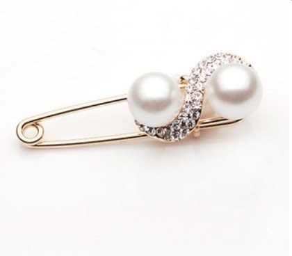 Vintage-Gold-Silver-Alloy-Rhinestones-White-Pearl-Brooches-Pins ...