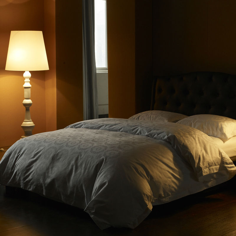 bedding set brand 100% cotton bedding sets duvet cover sheet pillowcase five star costly enjoy satin drill jacquard A005(China (Mainland))